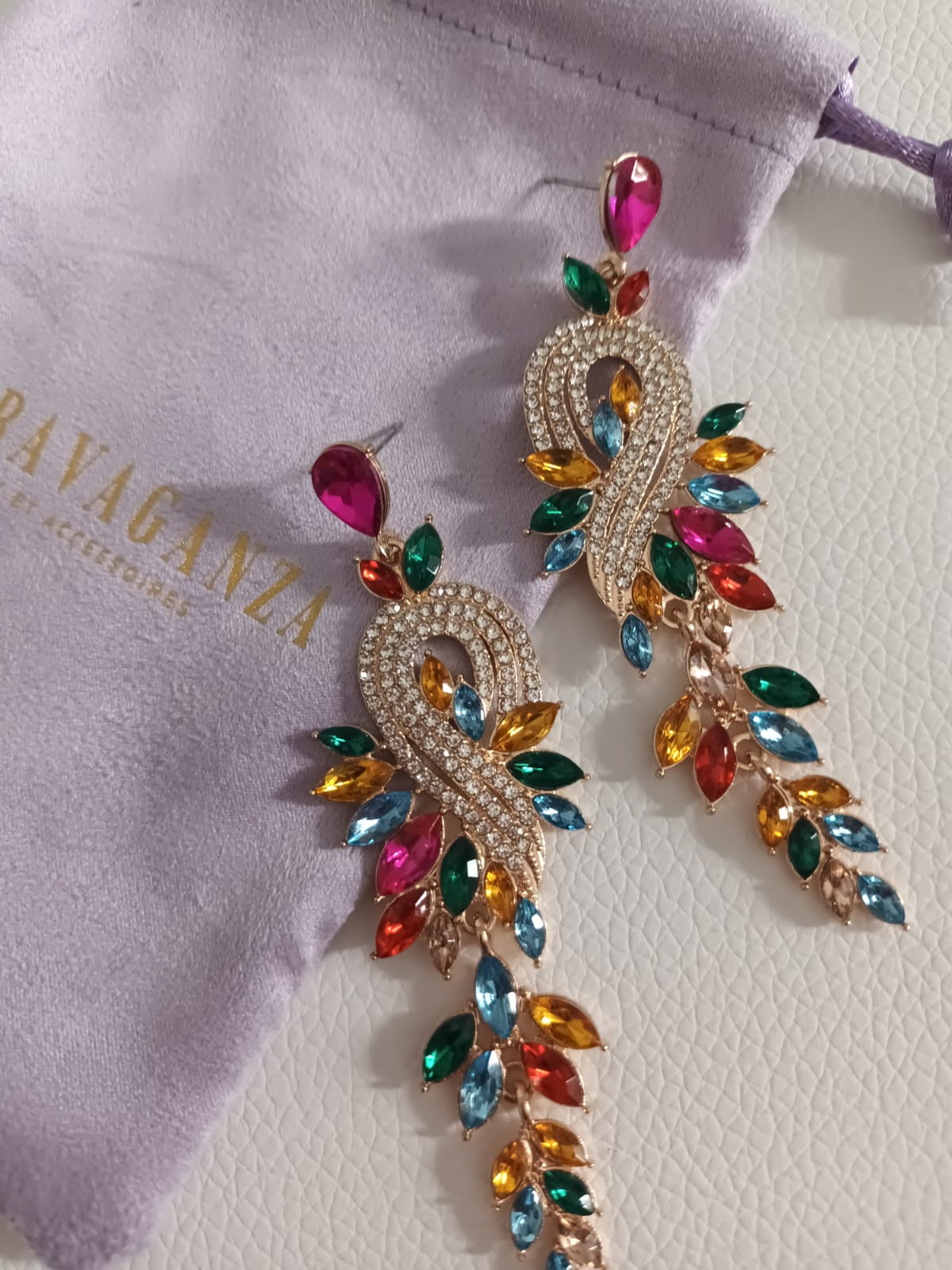BOUCLES D'OREILLES PHAON MULTICOLOR