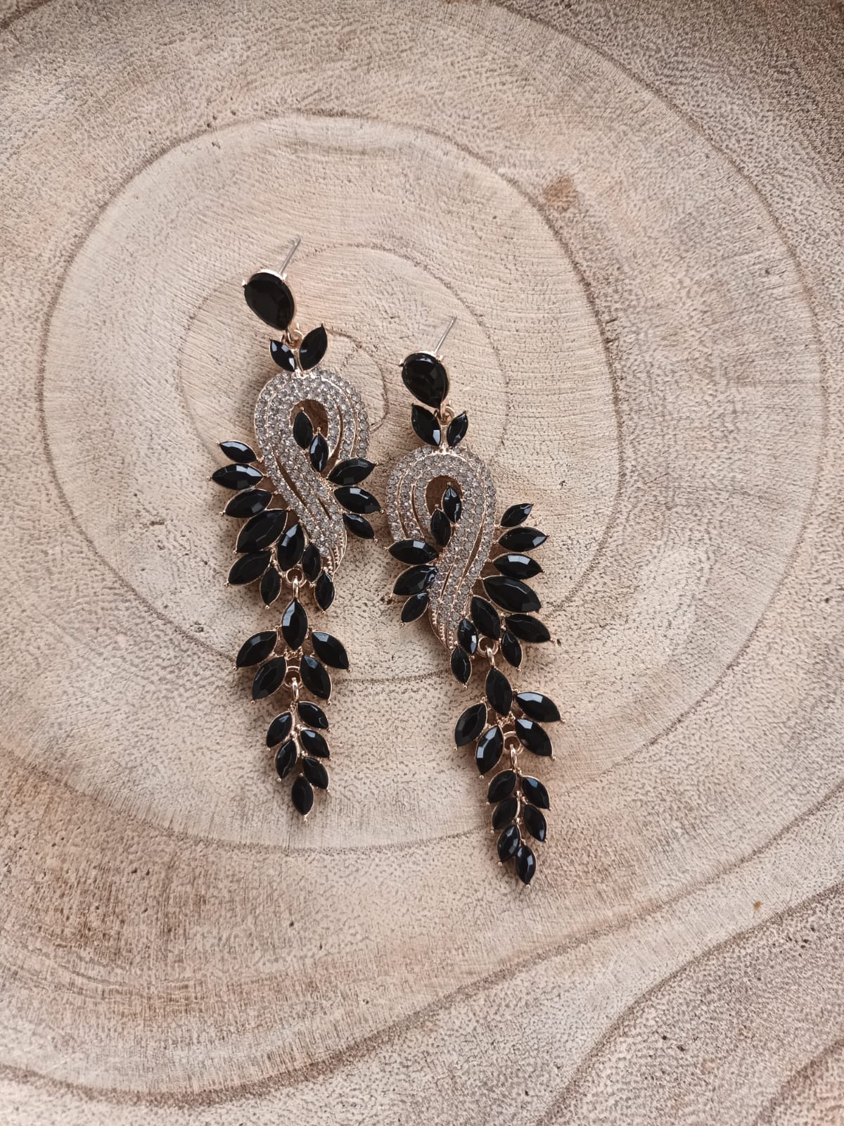 BOUCLES D'OREILLES PHAON NOIRE