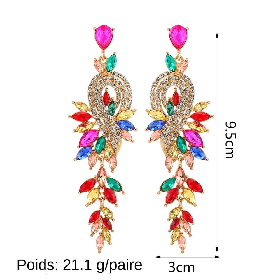 BOUCLES D'OREILLES PHAON MULTICOLOR