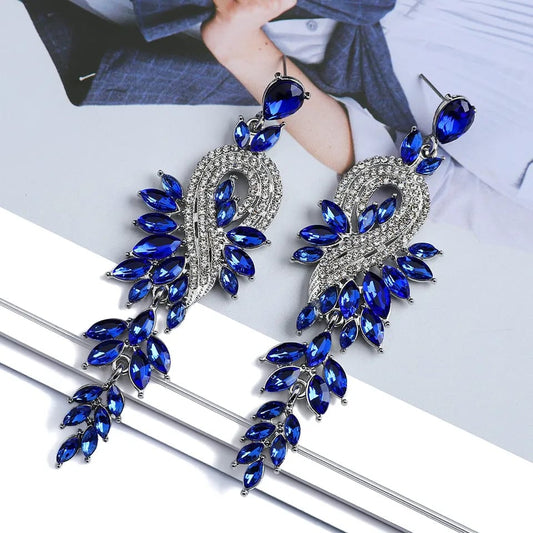 BOUCLES D'OREILLES PHAON BLEU