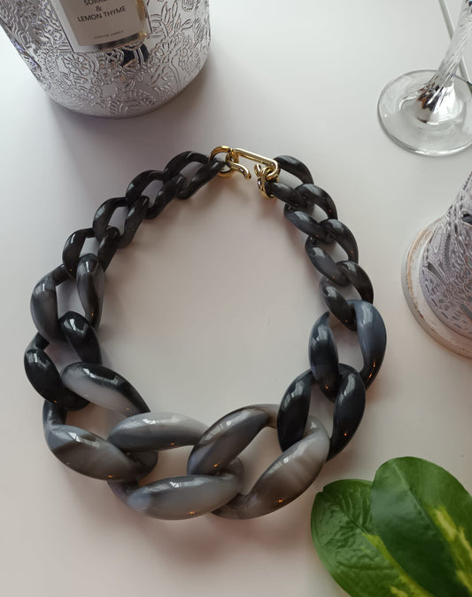 COLLIER ELEGANCE GRIS