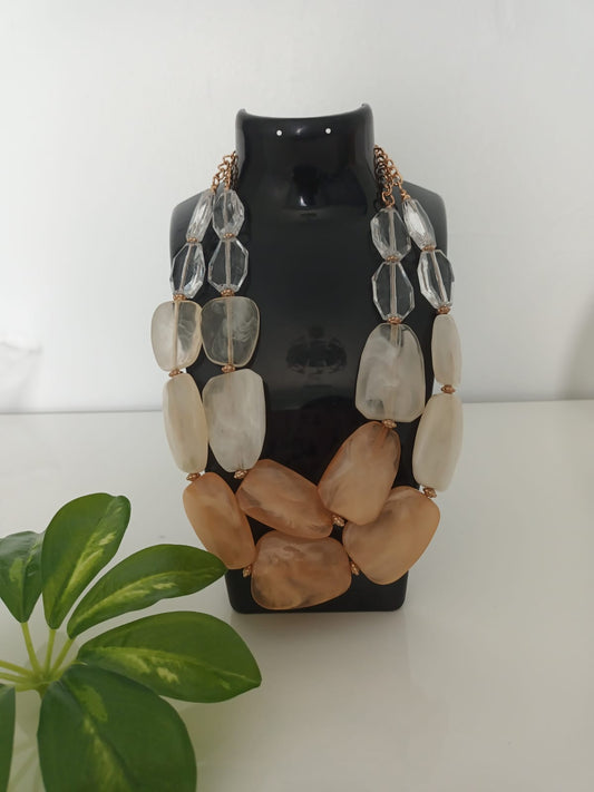 COLLIER CASCADE BEIGE