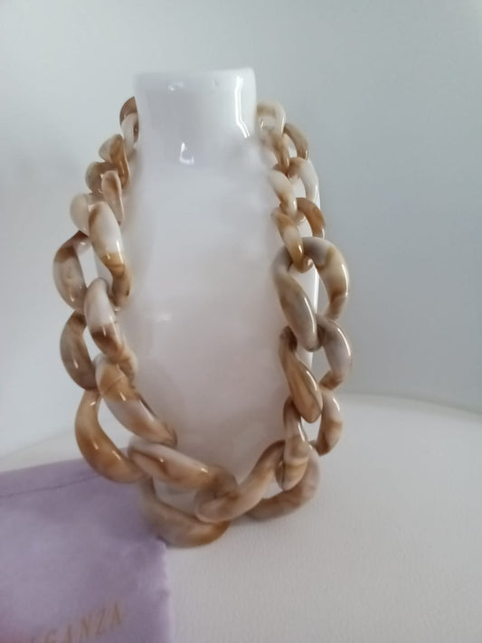 COLLIER ELEGANCE MARRON