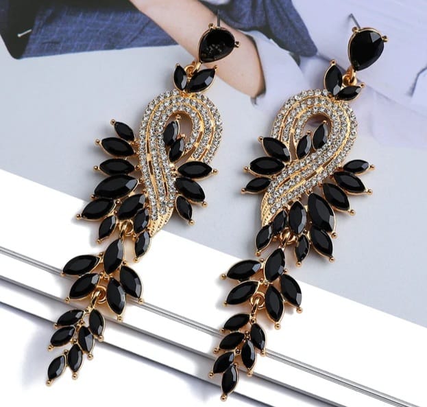 BOUCLES D'OREILLES PHAON NOIRE
